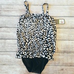 Silhouette Solutions Blouson One-Piece Sz 8 NWT